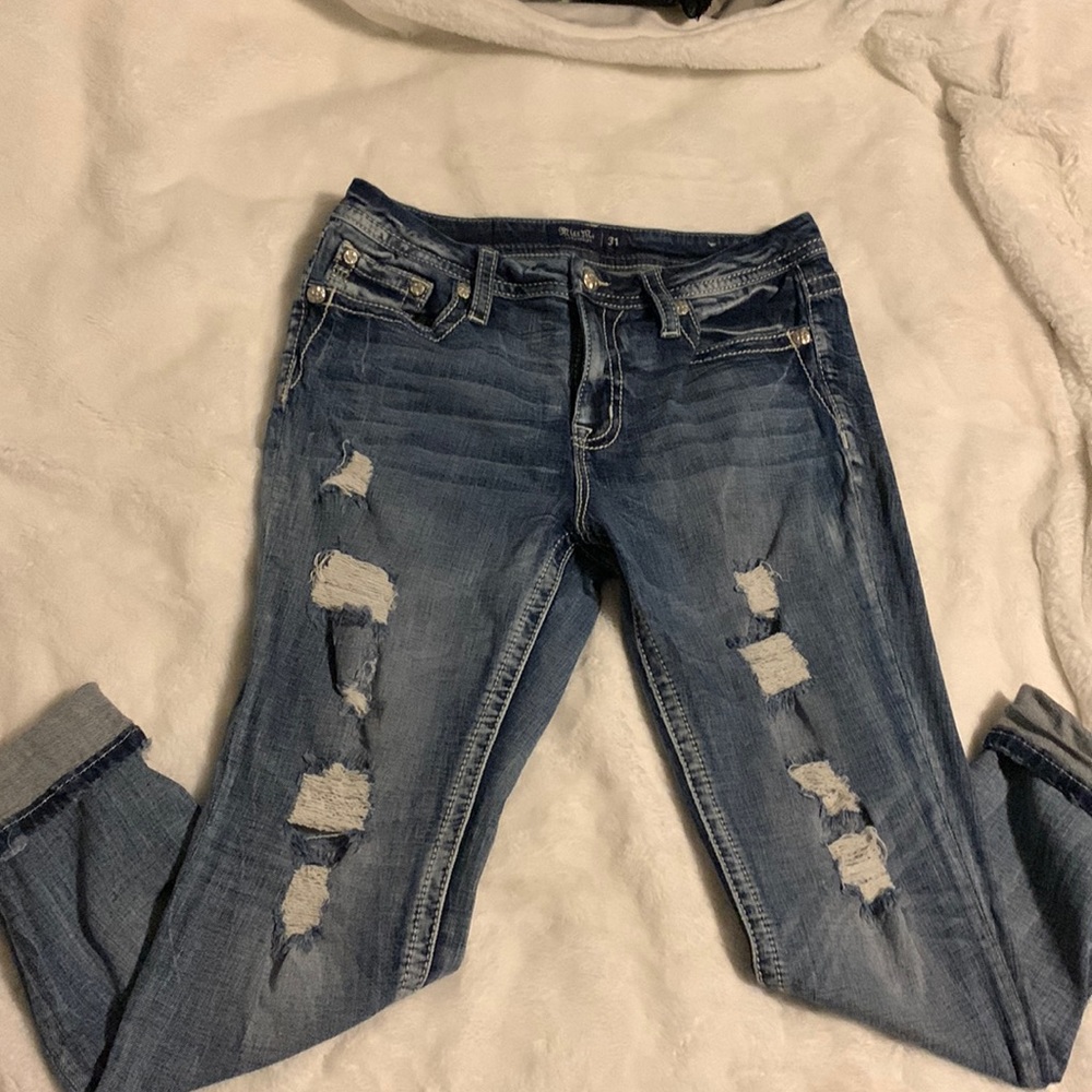 Skinny Miss Me Jeans , distressed
